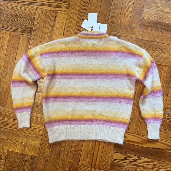 Isabel Marant Etoile mohair blend crewneck multicolor  sweater NWT - Picture 5 of 8